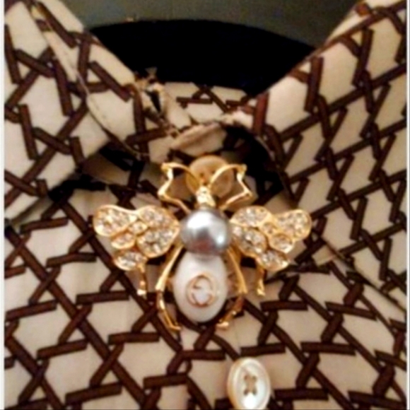 Beautiful bee insect Antique brooch - Picture 3 of 3